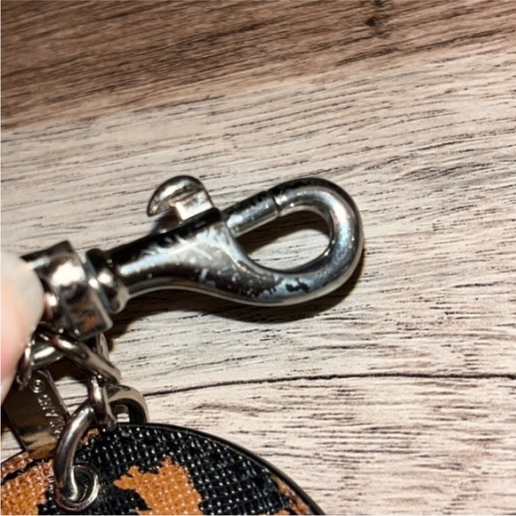 Coach Brown and Black Animal Print Keychain/Bag charm (Rare) - Picture 4 of 5
